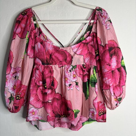 Farm Rio Chita Floral Blouse - Picture 3 of 7